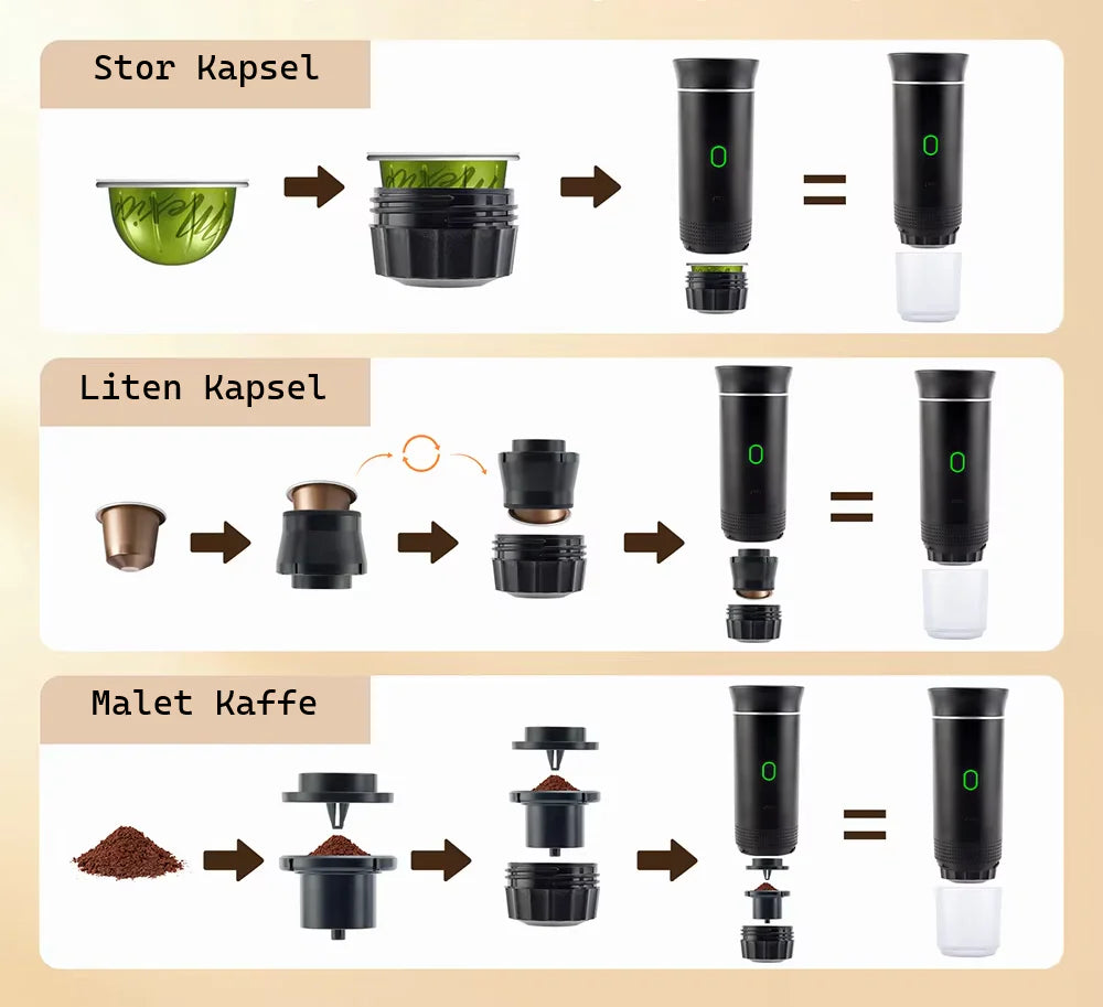 Portabel kaffebryggare